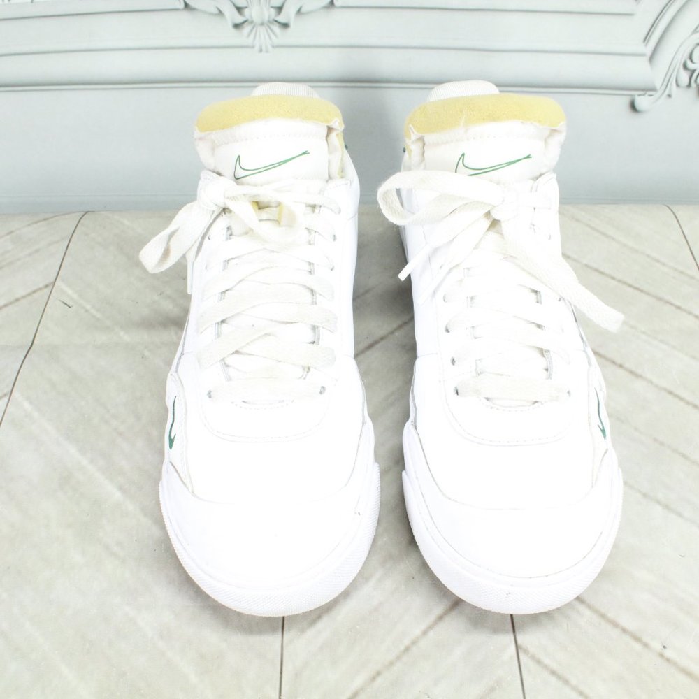 Nike Drop Type Evergreen Aura White Leather Premium Casual Shoe Size 5 Y - Picture 5 of 9